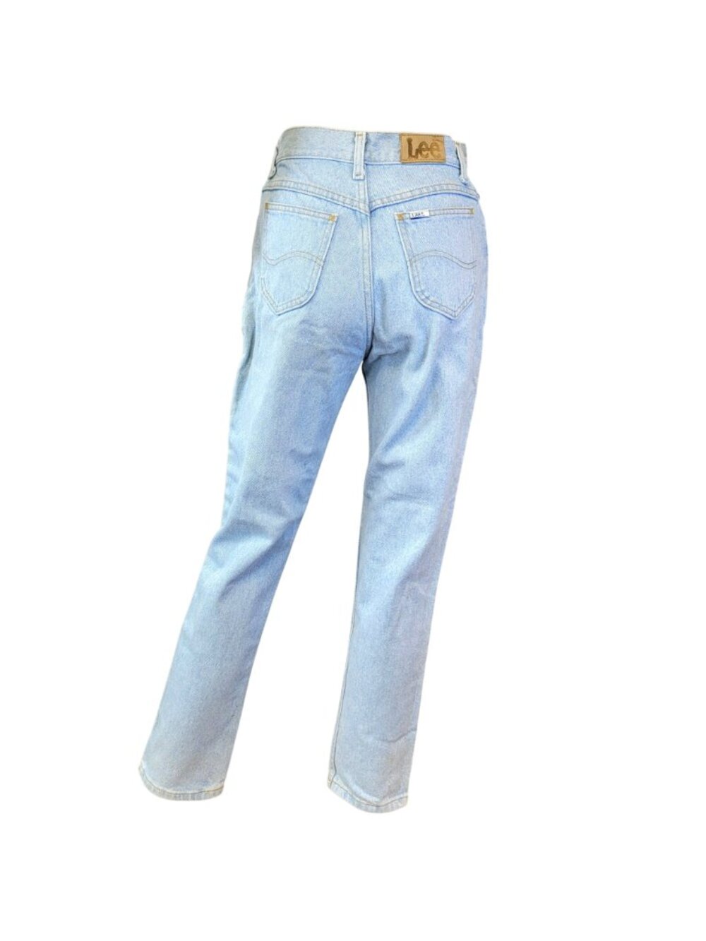 Lee Jeans 27 X 30 Vintage 90s Light Wash Denim High Rise Straight Leg Child 16 - Picture 3 of 16